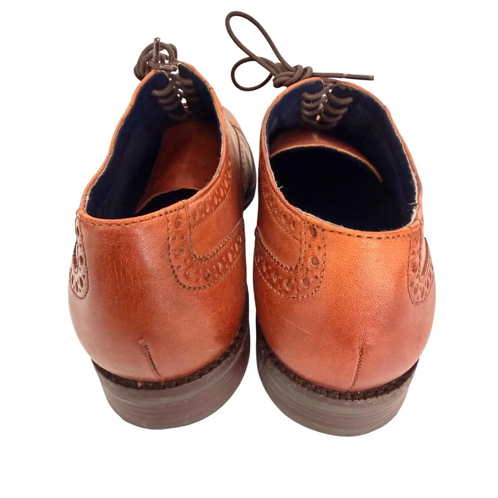 Cole Haan Mens Williams Cap Toe Oxford British Tan Leather Dress Shoes C30689 11